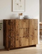vidaXL Служебен шкаф Старо дърво 85.5 x 31 x 75 см Инженерна дървесина