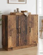 vidaXL Служебен шкаф Старо дърво 89 x 345 x 77 см Инженерна дървесина