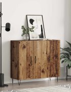 vidaXL Служебен шкаф Старо дърво 90 x 325 x 80 см Инженерна дървесина