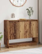 vidaXL Служебен шкаф Старо дърво 97 x 29 x 75 см Инженерна дървесина