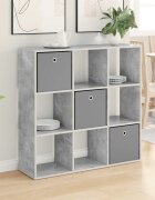 vidaXL Служебен шкаф Циментено сиво 102 x 31 x 995 см