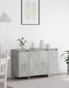 vidaXL Служебен шкаф Циментено сиво 120 x 41 x 75 см