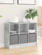 vidaXL Служебен шкаф Циментено сиво 735 x 225 x 535 см