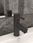 vidaXL Смесител за баня сив 130x176 мм