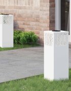 vidaXL Соларна LED светлина за пътека 2 бр. Топло бяло 18 x 18 x 50 см