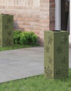 vidaXL Соларна LED светлина за пътека 2 бр. Топло бяло 18 x 18 x 50 см
