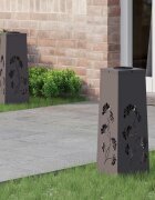 vidaXL Соларна LED светлина за пътека 2 бр. Топло бяло 18 x 18 x 50 см
