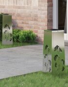 vidaXL Соларна LED светлина за пътека 2 бр. Топло бяло 18 x 18 x 50 см