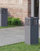vidaXL Соларна LED светлина за пътека 2 бр. Топло бяло 18 x 18 x 50 см