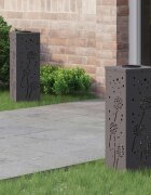 vidaXL Соларна LED светлина за пътека 2 бр. Топло бяло 18 x 18 x 50 см