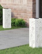 vidaXL Соларна LED светлина за пътека 2 бр. Топло бяло 18 x 18 x 50 см
