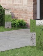 vidaXL Соларна LED светлина за пътека 2 бр. Топло бяло 18 x 18 x 50 см