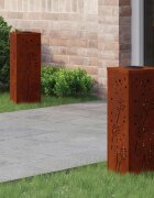 vidaXL Соларна LED светлина за пътека 2 бр. Топло бяло 18 x 18 x 50 см