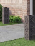 vidaXL Соларна LED светлина за пътека 2 бр. Топло бяло 18 x 18 x 50 см