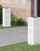 vidaXL Соларна LED светлина за пътека 2 бр. Топло бяло 18 x 18 x 50 см