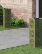 vidaXL Соларна LED светлина за пътека 2 бр. Топло бяло 18 x 18 x 50 см