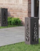 vidaXL Соларна LED светлина за пътека 2 бр. Топло бяло 18 x 18 x 50 см
