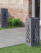 vidaXL Соларна LED светлина за пътека 2 бр. Топло бяло 18 x 18 x 50 см