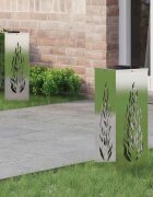 vidaXL Соларна LED светлина за пътека 2 бр. Топло бяло 18 x 18 x 50 см