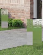 vidaXL Соларна LED светлина за пътека 2 бр. Топло бяло 18 x 18 x 50 см
