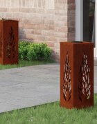 vidaXL Соларна LED светлина за пътека 2 бр. Топло бяло 18 x 18 x 50 см