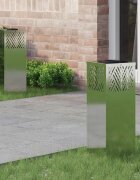 vidaXL Соларна LED светлина за пътека 2 бр. Топло бяло 18 x 18 x 50 см