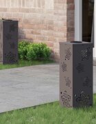 vidaXL Соларна LED светлина за пътека 2 бр. Топло бяло 18 x 18 x 50 см