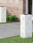 vidaXL Соларна LED светлина за пътека 2 бр. Топло бяло 18 x 18 x 50 см
