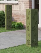 vidaXL Соларна LED светлина за пътека 2 бр. Топло бяло 18 x 18 x 80 см