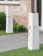 vidaXL Соларна LED светлина за пътека 2 бр. Топло бяло 18 x 18 x 80 см