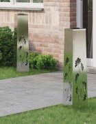 vidaXL Соларна LED светлина за пътека 2 бр. Топло бяло 18 x 18 x 80 см
