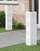 vidaXL Соларна LED светлина за пътека 2 бр. Топло бяло 18 x 18 x 80 см