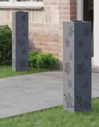 vidaXL Соларна LED светлина за пътека 2 бр. Топло бяло 18 x 18 x 80 см