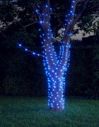 vidaXL Соларни лампички 5 бр 5х200 LED сини за закрито/открито