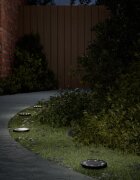 vidaXL Соларни земни лампи със земни шипове външни 12 бр топло бяло