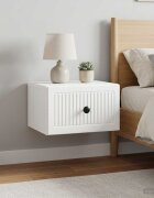 vidaXL Спален шкаф с монтаж на стена 2 бр. Бял гланц 33 x 345 x 20 см