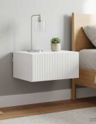 vidaXL Спален шкаф с монтаж на стена 2 бр. Бял гланц 49 x 345 x 20 см