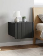 vidaXL Спален шкаф с монтаж на стена 2 бр. Черно 33 x 345 x 24 см