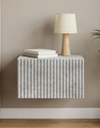 vidaXL Спален шкаф с монтаж на стена Бетонно сиво 33 x 345 x 20 см