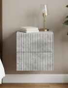 vidaXL Спален шкаф с монтаж на стена Бетонно сиво 33 x 345 x 40 см