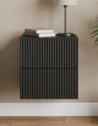 vidaXL Спален шкаф с монтаж на стена Черно 33 x 345 x 40 см