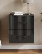 vidaXL Спален шкаф с монтаж на стена Черно 345 x 33 x 40 см