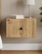 vidaXL Спален шкаф с монтаж на стена Дъб артизан 33 x 345 x 20 см