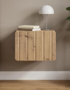 vidaXL Спален шкаф с монтаж на стена Дъб артизан 33 x 345 x 24 см