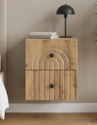 vidaXL Спален шкаф с монтаж на стена Дъб артизан 33 x 345 x 40 см