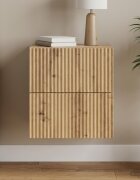 vidaXL Спален шкаф с монтаж на стена Дъб артизан 33 x 345 x 40 см