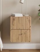 vidaXL Спален шкаф с монтаж на стена Дъб артизан 33 x 345 x 43 см