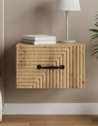 vidaXL Спален шкаф с монтаж на стена Дъб артизан 345 x 33 x 20 см