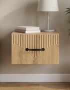 vidaXL Спален шкаф с монтаж на стена Дъб артизан 345 x 33 x 20 см