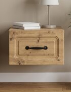 vidaXL Спален шкаф с монтаж на стена Дъб артизан 345 x 33 x 20 см